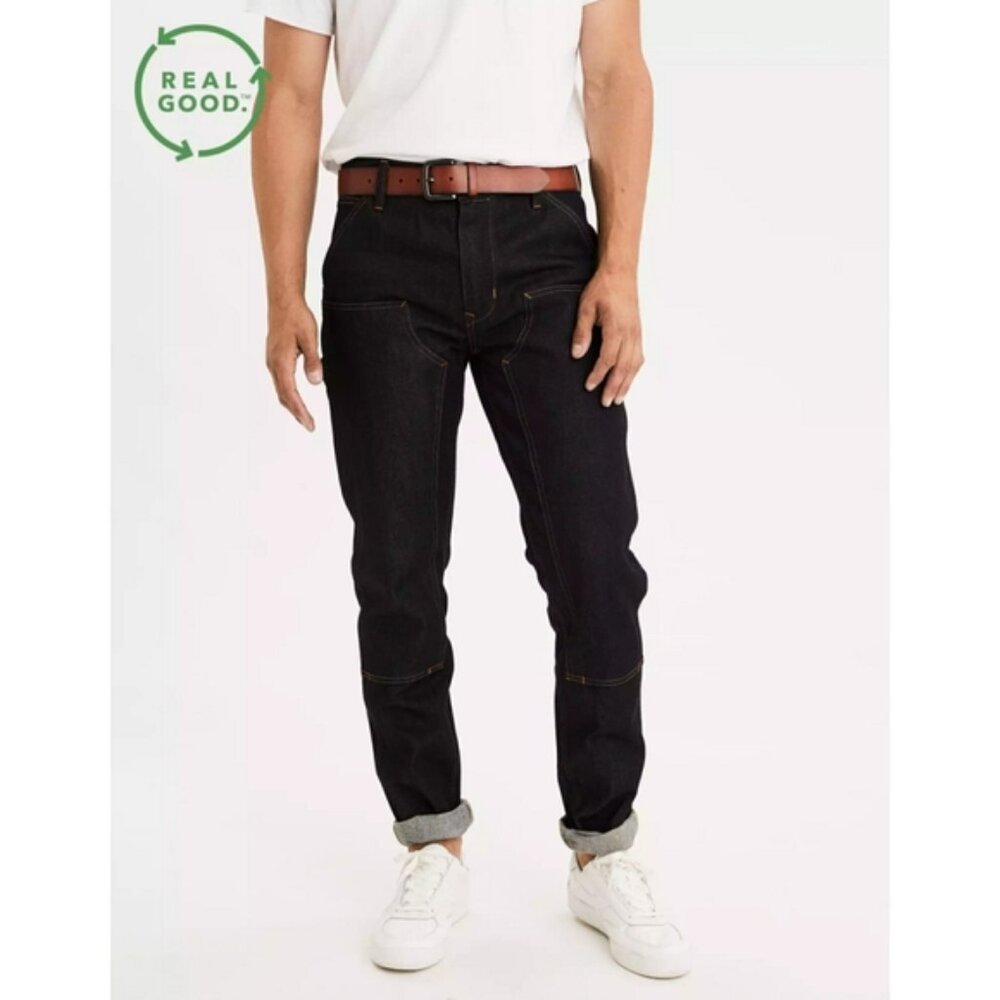 American Eagle Slim Carpenter Selvedge Raw Denim Jean size 30/30
